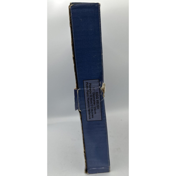 Indiana Glass‎ Clear Glass Egg Relish hors D'Oeuvres Platter 11" Diameter - Picture 5 of 8